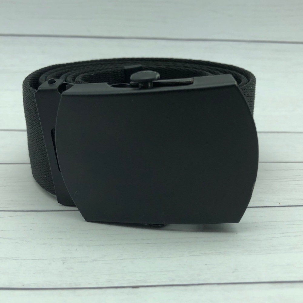 Zumiez Black Canvas Belt with Metal Buckle